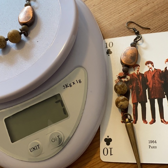 1 PAIR LEFT upcycled earrings FREE WITH A PURCHASE - Picture 8 of 17